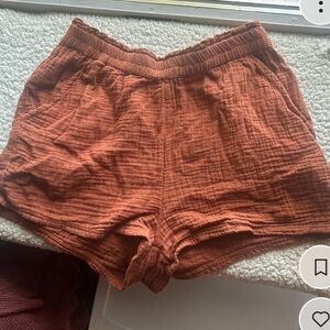 O'Neill Women's Burnt Orange Linen Shorts